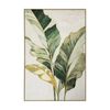 Urban Style Brushmarks Gold Foiled Canvas Print Artwork Palms 825x1225mm