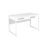 Maestro Furniture Ashley Computer Study Writing Home Office Desk W/ 2-Drawers - White
