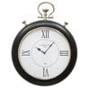 Ssh Collection Tyre 33cm Round Wall Clock With Matte Black Surround And White Face