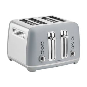 Morphy Richards Ascend Chrome Electric 4 Slice Toaster 2200w Upward Blue