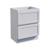 Stein 600 x 450 x 810mm White Select Shaker Floor Standing Vanity - Cabinet Only 