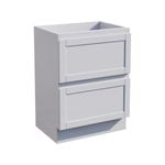 Stein 600 x 450 x 810mm White Select Shaker Floor Standing Vanity - Cabinet Only 