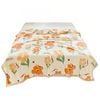 Catzon 70x100cm Throw Blanket For Couch Cozy Fleece Flannel Blanket Machine Washable-flower