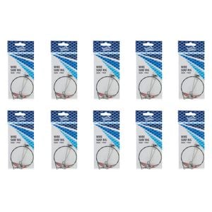 10x Jarvis Walker Wire Surf Rig - Surf Fishing Rig With 30lb Wire
