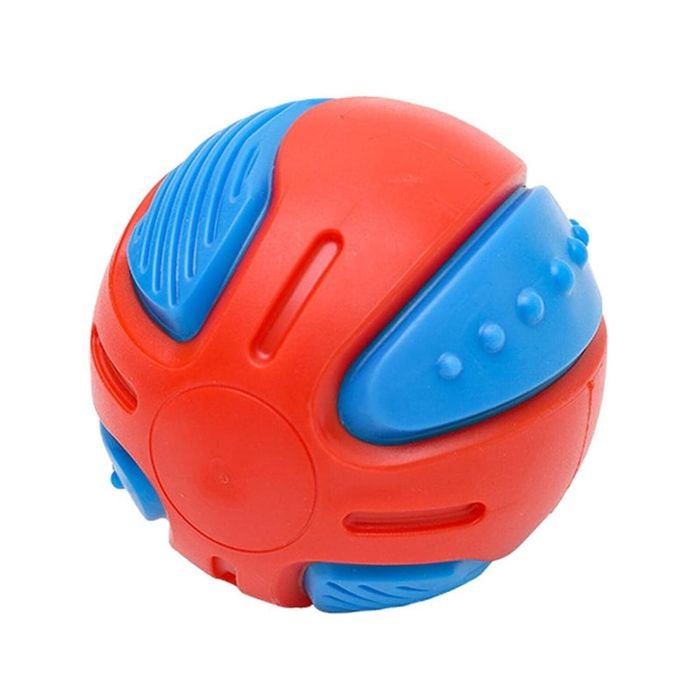 1x Dog Squeaky Ball Fun Training Indestructible Tooth Cleaning