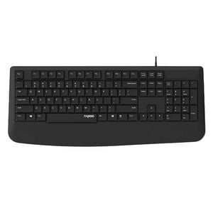 RAPOO NK1900 Wired Keyboard, Entry Level, Laser Carved Keycap, Spill-Resistant, Multimedia Hotkeys ~ NK1800
