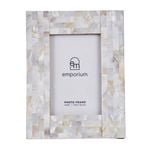 Emporium Aman Shell Photo Frame 4x6" Cream