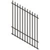 ProtectorAl 350 - 1200 x 1500mm Black Satin Raked Up to 15º Batten Pool Fence Panel