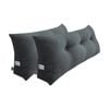 SOGA 2x 100cm Dark Grey Wedge Pillows