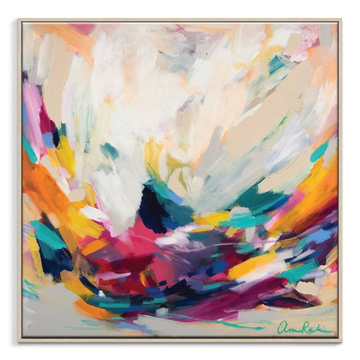 Artist Lane "New Beginnings " by Amira Rahim - 75x75cm Timber Framed Canvas
