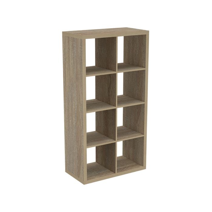 Flexi Storage Clever Cube 76 x 39 x 146cm Oak 2 x 4 Storage Unit