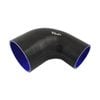 Takashi Silicone Hose Black 90 Degree Reducing Elbow 4" To 3" (101-76mm)