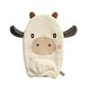 Living Textiles Organic Cotton Baby Bath Mitt Tractor Ride/Cow