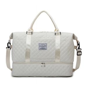 Anysort Mommy Diaper Bag Beige – Waterproof Tote Handbag for Travel, Sports & Gym