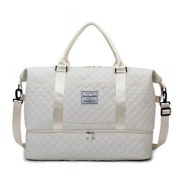 Anysort Mommy Diaper Bag Beige – Waterproof Tote Handbag for Travel, Sports & Gym