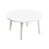 SOGA White Portable Floor Table - Small