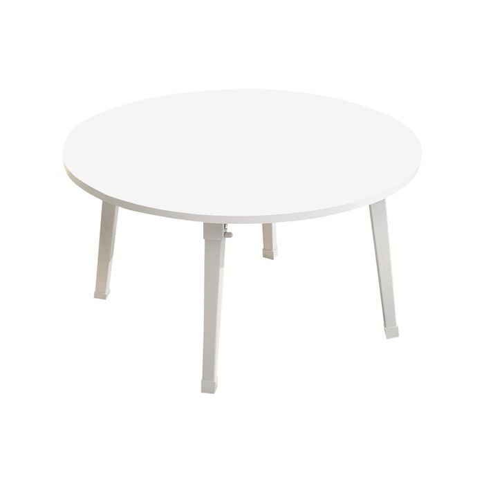 SOGA White Portable Floor Table - Small