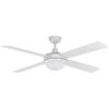 Mercator 130cm White 4 Blade Grange Ceiling Fan With Light