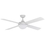 Mercator 130cm White 4 Blade Grange Ceiling Fan With Light