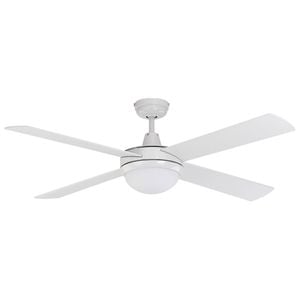 Mercator 130cm White 4 Blade Grange Ceiling Fan With Light