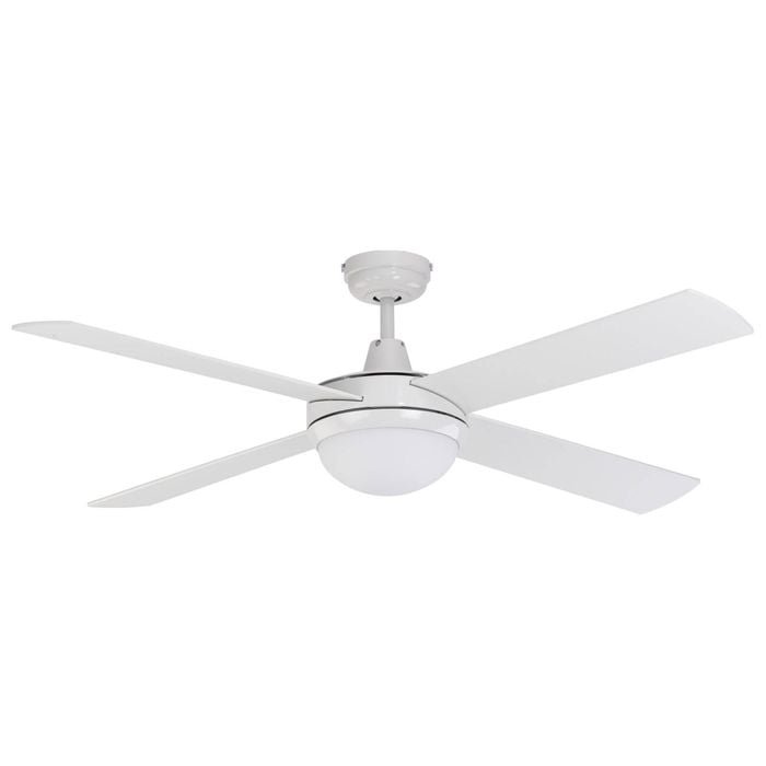 Mercator 130cm White 4 Blade Grange Ceiling Fan With Light