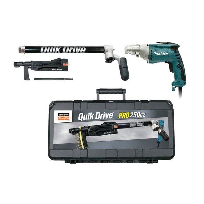 Simpson Strong-Tie Quik Drive PRO250 Auto-Feed Screw Driving System With Makita Screw Gun