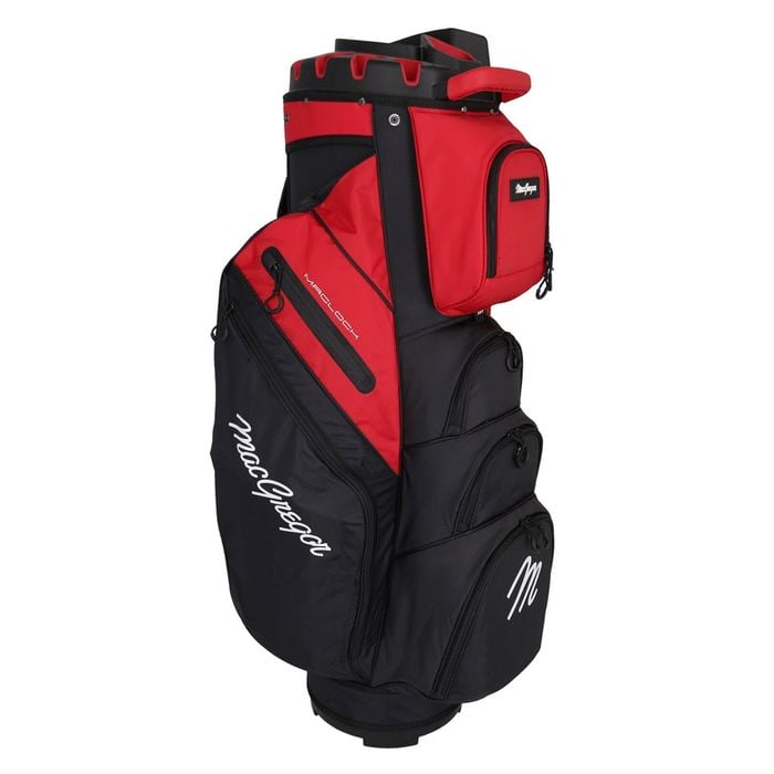 Macgregor Golf Maclock Ultimate Divider System Cart Bag - Black/red