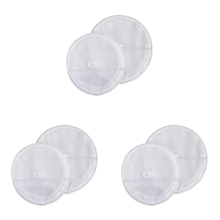 3x 2pc Appetito 34cm/39cm Pop-Up Food Protection Covers White