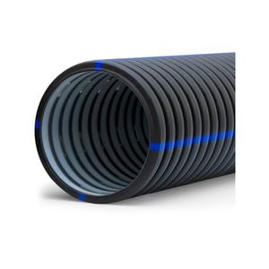 Marley 110mm x 30m Drainflo Corrugated Drainage Pipe Smooth With Filtersock