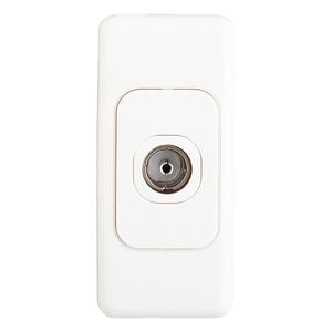 Deta Audio Visual Architrave TV Socket Single - Pal