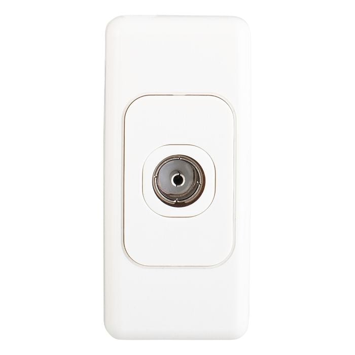 Deta Audio Visual Architrave TV Socket Single - Pal