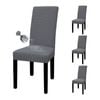 Catzon Dining Chair Covers Stretch Chair Slipcover Set of 4-DarkGrey