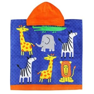 Onkaparinga Kids 60x120cm Absorbent Hooded Beach Towel - Animals