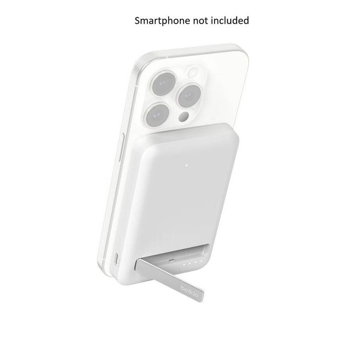 Belkin BoostCharge Pro 5K mAh Magnetic Power Bank with Qi2 (White)