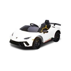 Lamborghini Performante Kids Electric Ride On Car Remote Control by Kahuna - White