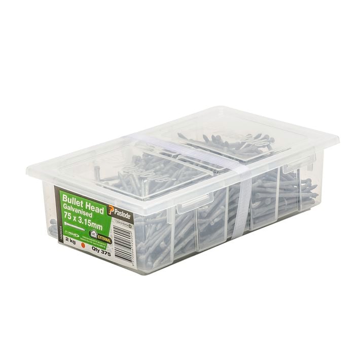 Paslode 75 x 3.15mm 2kg Galvanised Bullet Head Nails - 375 Pack