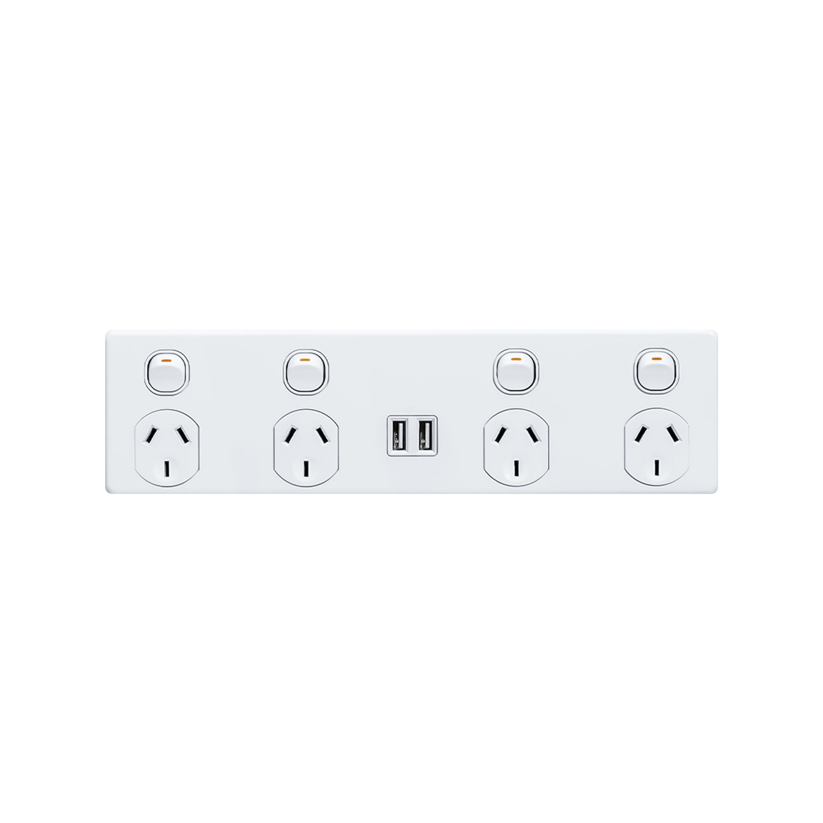 Deta Four Outlet Power Point with 3.4A USB Charger product image