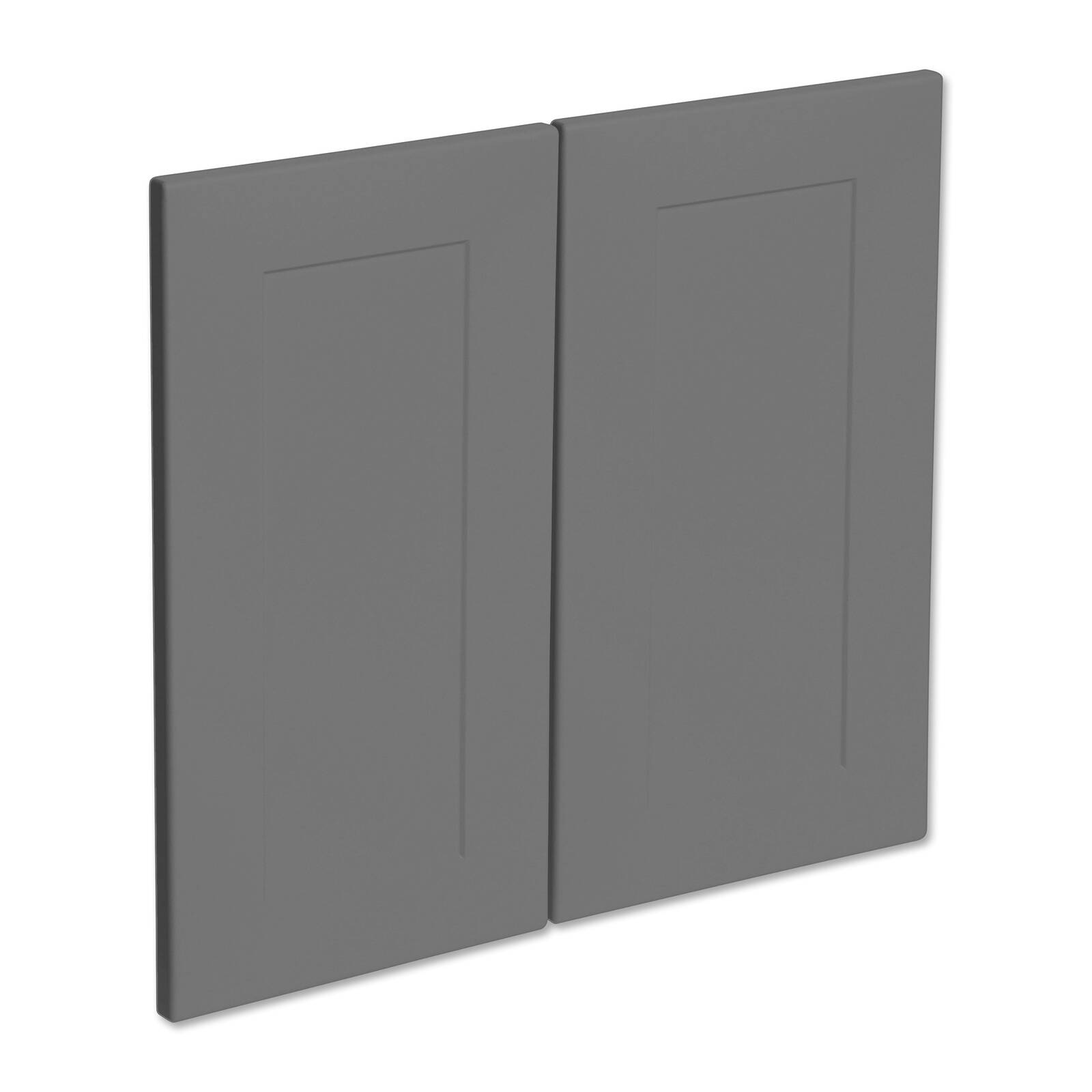 Kaboodle 600mm Smoked Grey Alpine Medium Rangehood Doors - 2 Pack product image