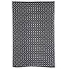Fab Habitat 180x270cm Black And White Kimberley Diamond Recycled Plastic Reversible Outdoor Rugug