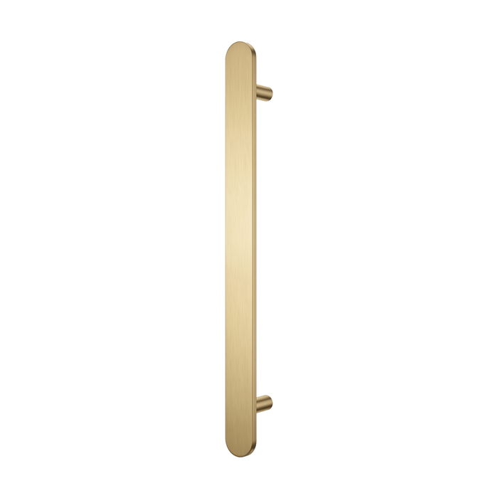 Barelli 950mm Brushed Gold Single Flat Vertical Heated Towel Rail