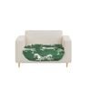SOGA Sofa Cover Throw Blanket 1-Seater Green Horse Print 90 x 90cm