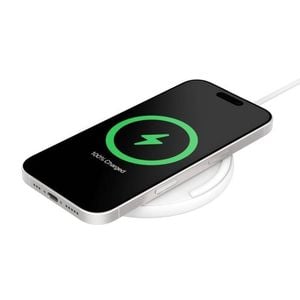 Belkin BoostCharge 15W Wireless Charging Pad with USB-C Cable – White