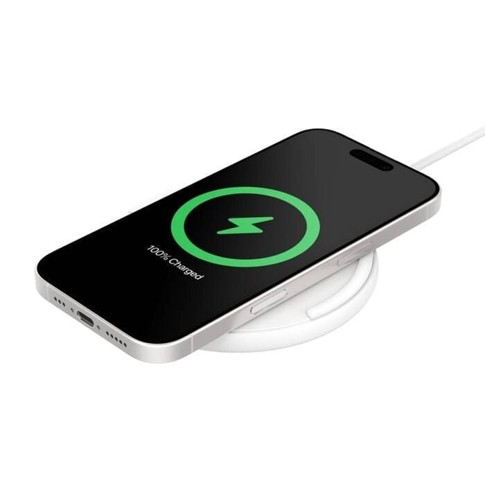 Belkin BoostCharge 15W Wireless Charging Pad with USB-C Cable – White