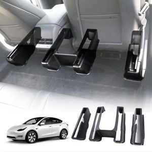 Tesla Model Y 2022-2025 Front Rear Under Seat Slide Rail Track Guards Pad Protector Anti-Kick