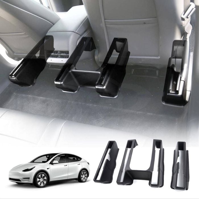 Tesla Model Y 2022-2025 Front Rear Under Seat Slide Rail Track Guards Pad Protector Anti-Kick