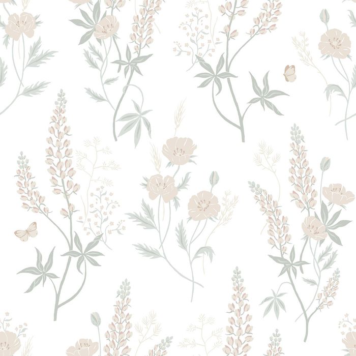 Wallpaper Trader Emma Wallpaper Roll 10.05m X 53cm, Pastel