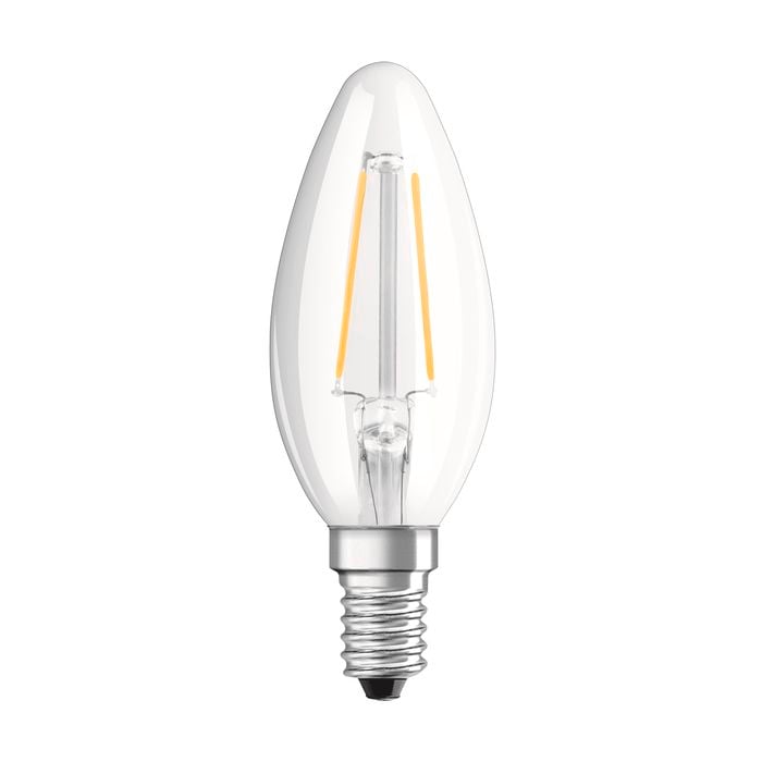 Osram 4W 470lm LED Warm White Filament Candle SES Globe