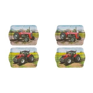 2x 2pc Ashdene Tractors Then/Now Ford Serving Platter Scatter Tray