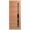 Hume 2040 x 820 x 40mm External Door Duracote Linear Grey Tint Glass XLR160
