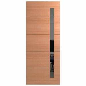 Hume 2040 x 820 x 40mm External Door Duracote Linear Grey Tint Glass XLR160